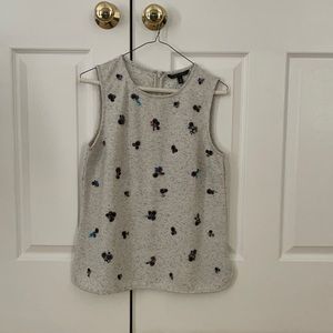 Banana Republic embellished sleeveless shell